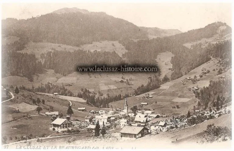 La Clusaz Locations - Photo ancienne la Clusaz et le Beauregard