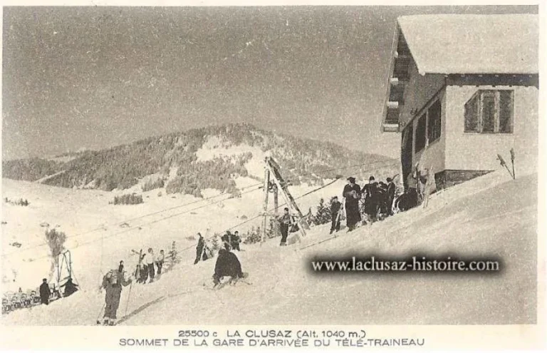 La Clusaz Locations - Photo ancienne la Clusaz le ski