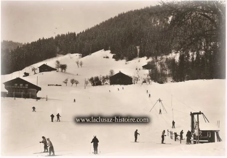 La Clusaz Locations - Photo ancienne la Clusaz le ski