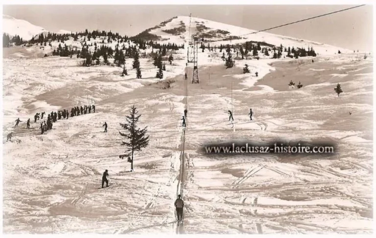 La Clusaz Locations - Photo ancienne la Clusaz le ski
