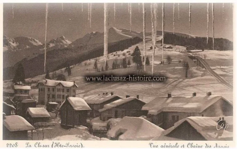 La Clusaz Locations - Photo ancienne la Clusaz l'hiver