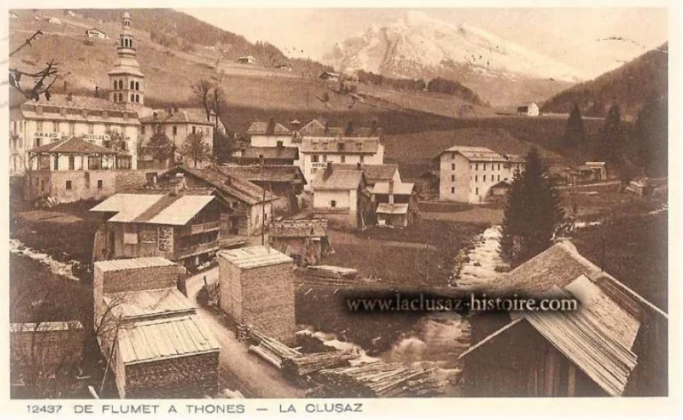 La Clusaz Locations - Photo ancienne la Clusaz de Flumet à Thones